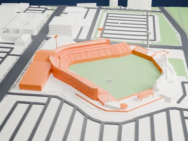 Louisville Slugger Field model, East view