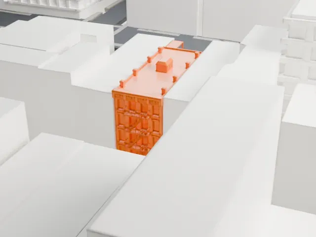 Lower East Side Tenement Museum model, East view