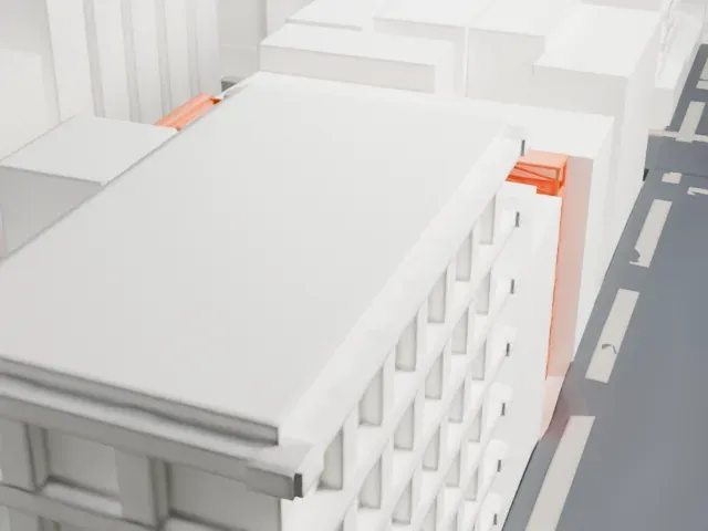 Lower East Side Tenement Museum model, North view