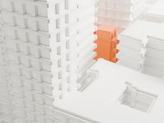 Lucy Drexel Dahlgren House model, East view