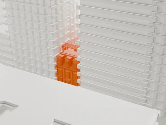 Lucy Drexel Dahlgren House model, South view