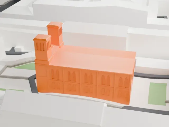 Lutheran Church of Saint Peter and Saint Paul model, East view