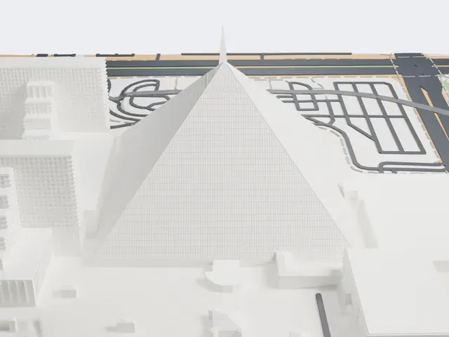 Luxor Las Vegas model, West view