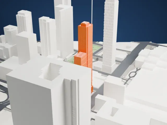 Lyra NYC Apartments model, North view