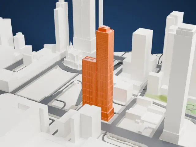 Lyra NYC Apartments model, West view