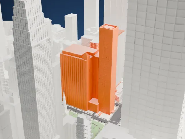 M Social Hotel New York Downtown model, North view