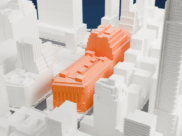 Macy's Herald Square model, East view