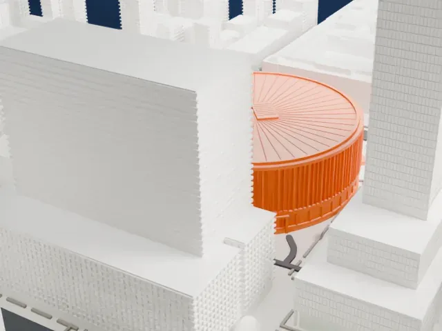 Madison Square Garden model, East view