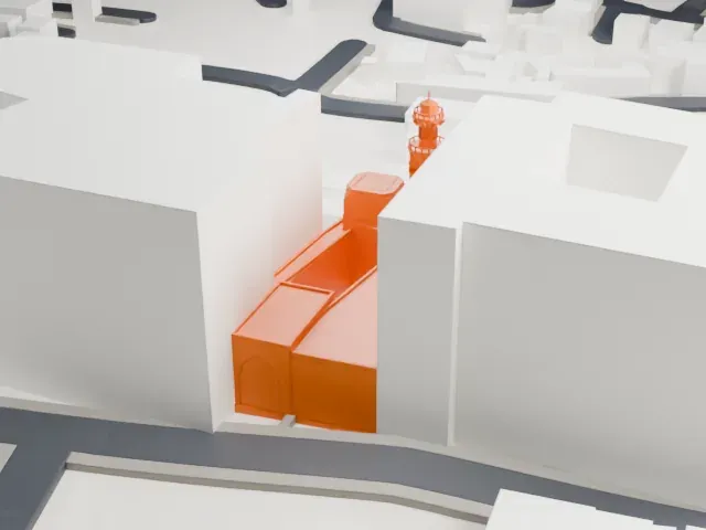 Madrasa of al-Nasir Muhammad model, East view