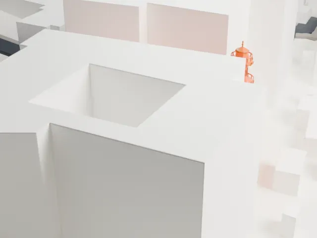 Madrasa of al-Nasir Muhammad model, North view