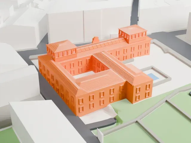 Madrid History Museum model, East view