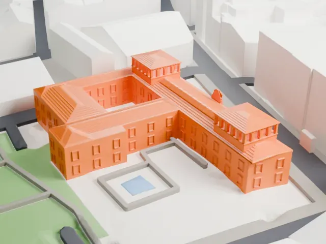 Madrid History Museum model, North view
