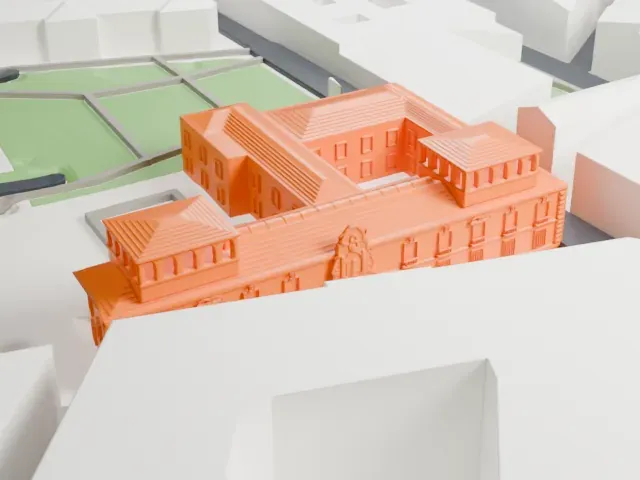 Madrid History Museum model, West view