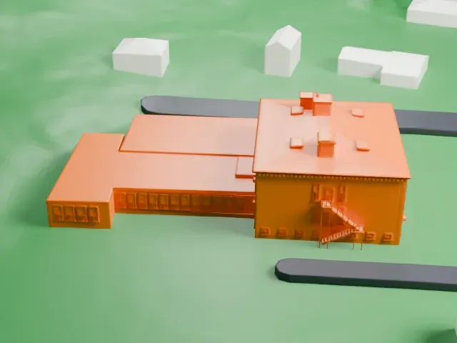 Main School, Hillburn model, South view