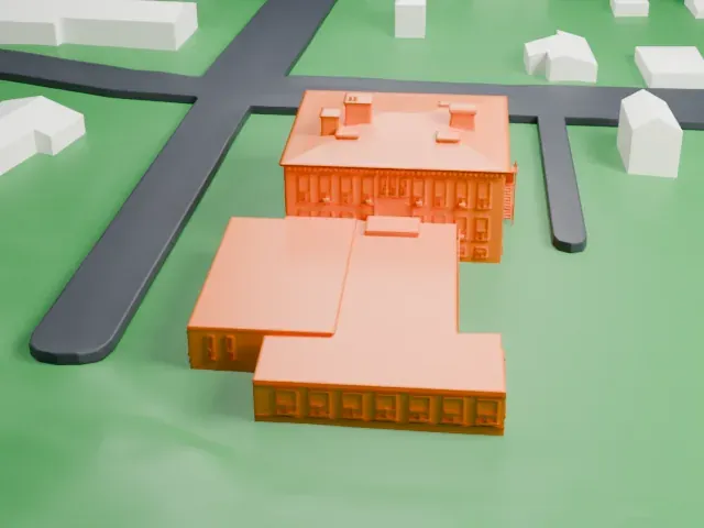 Main School, Hillburn model, West view