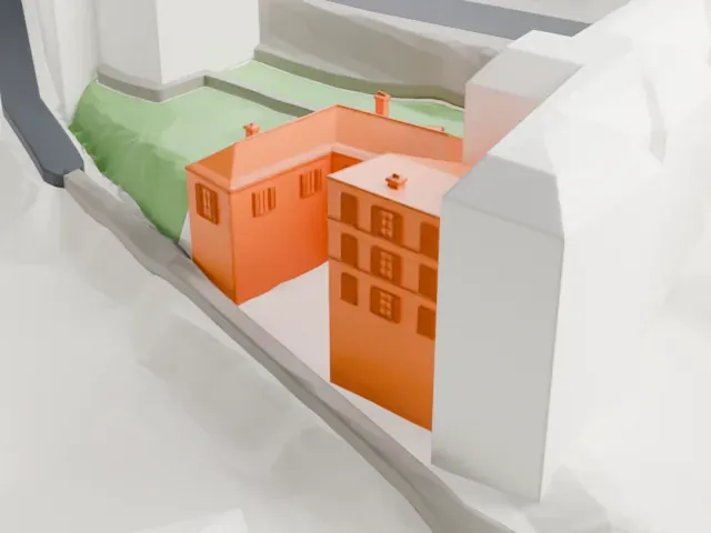 Maison de Balzac model, East view