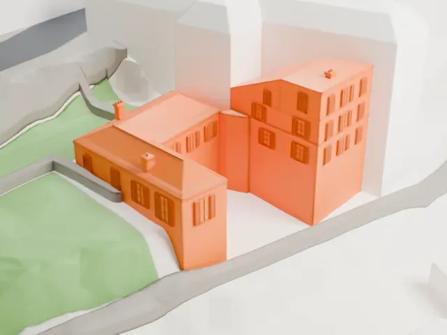 Maison de Balzac model, South view