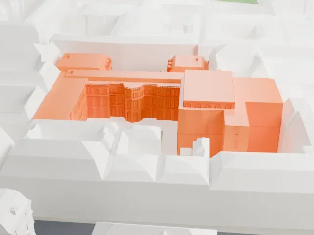 Maison de la Chimie model, North view
