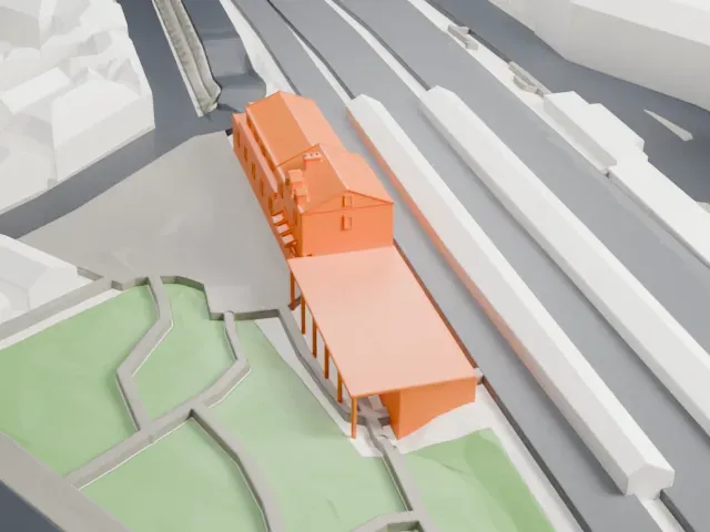Maisons-Alfort–Alfortville station model, North view