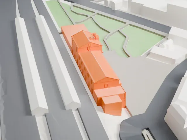 Maisons-Alfort–Alfortville station model, South view