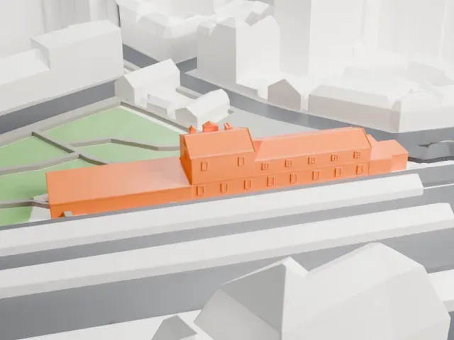Maisons-Alfort–Alfortville station model, West view