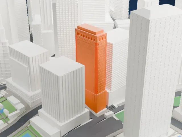 Mandarin Oriental, Hong Kong model, East view