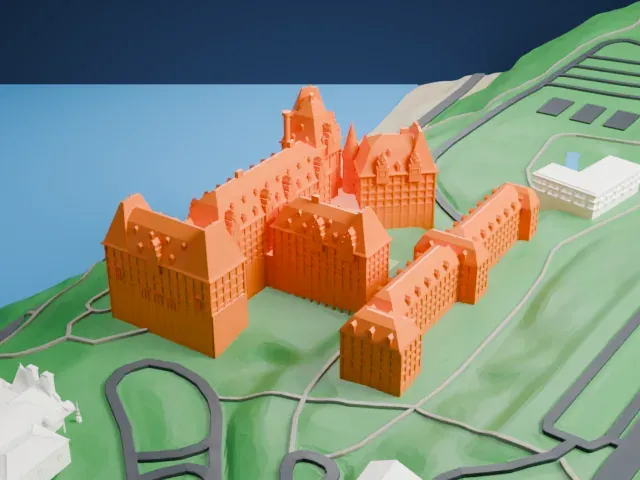 Manoir Richelieu model, North view