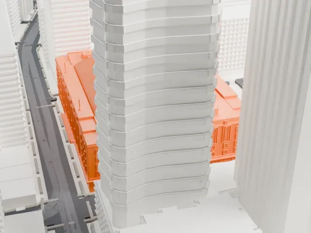 Maple Leaf Gardens model, East view