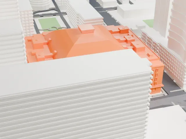 Maple Leaf Gardens model, South view