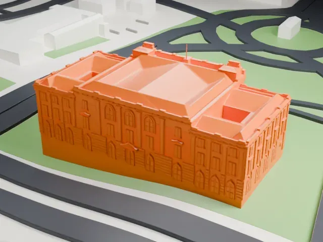 Maputo City Hall model, North view