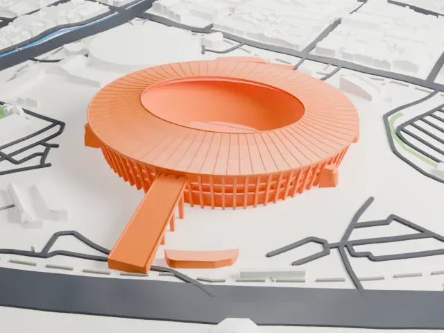 Maracanã Stadium model, North view