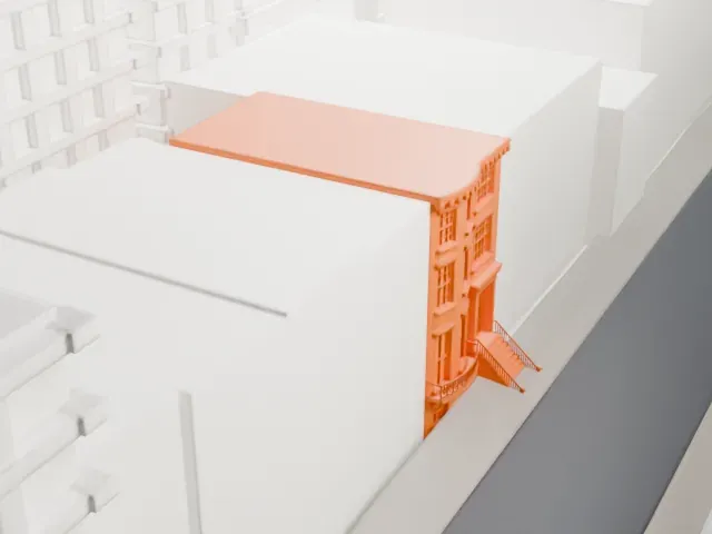 Margaret Sanger Clinic model, West view