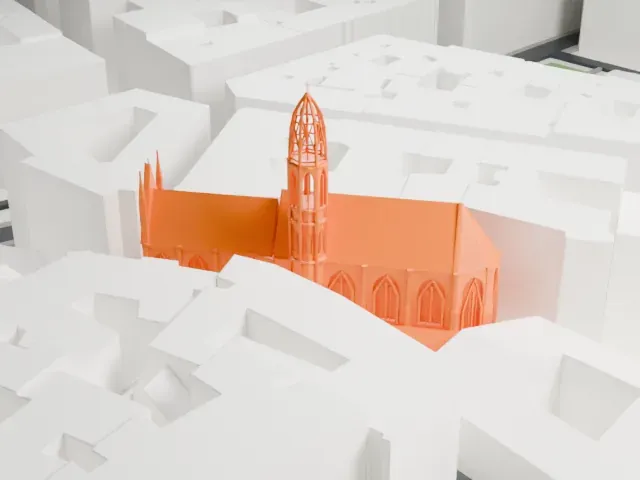 Maria am Gestade model, South view