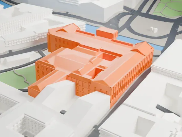Mariinsky Palace model, East view
