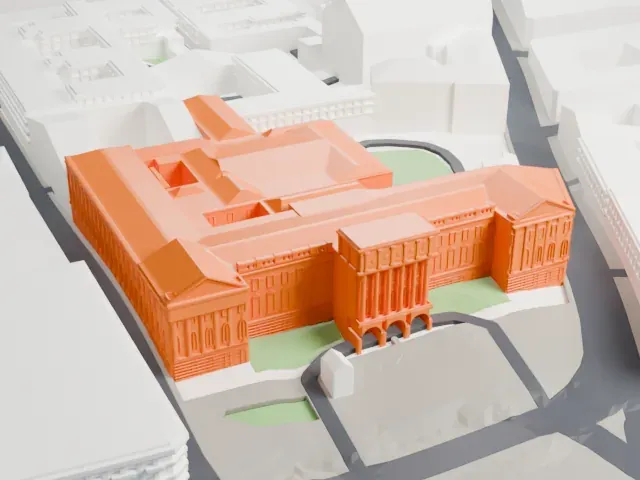 Mariinsky Palace model, North view
