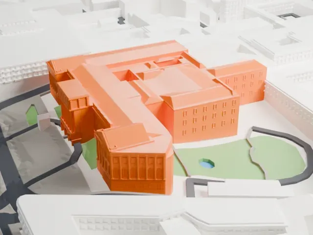 Mariinsky Palace model, West view
