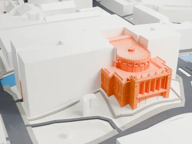 Mariinsky Theatre model, East view