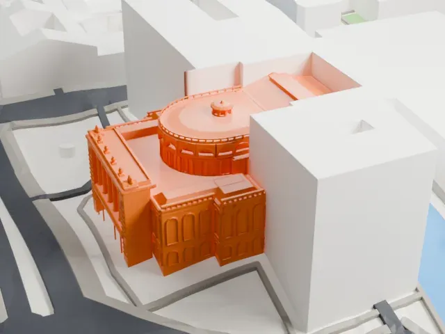 Mariinsky Theatre model, North view