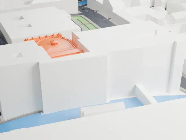 Mariinsky Theatre model, West view