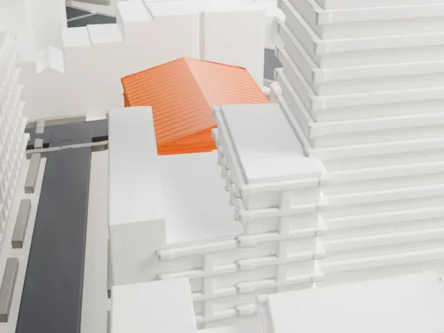 Mariners' Temple model, East view