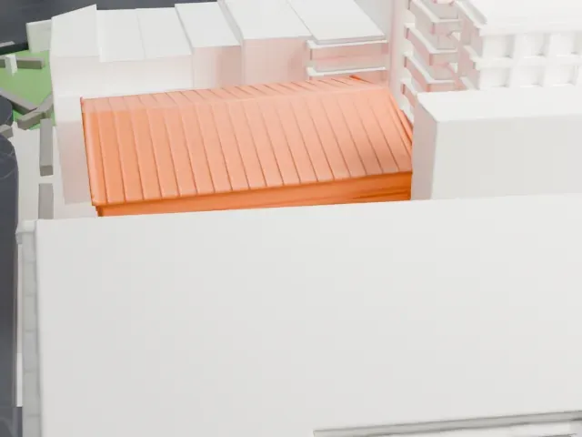 Mariners' Temple model, South view