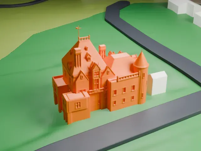 Marion Castle model, East view