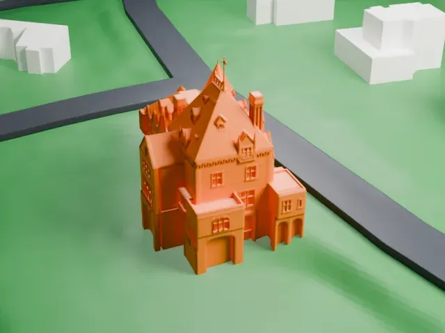 Marion Castle model, South view
