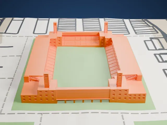 Marrakesh Stadium model, North view