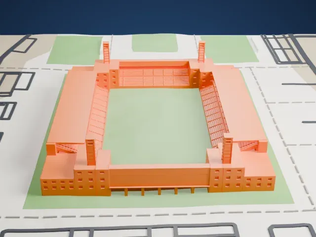 Marrakesh Stadium model, South view