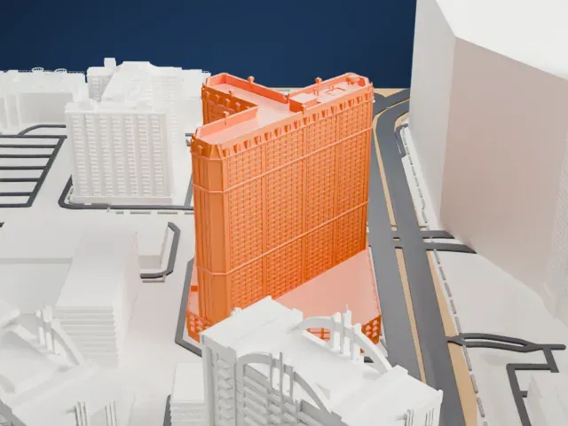 Marriott's Grand Chateau model, East view