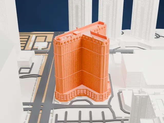 Marriott's Grand Chateau model, West view