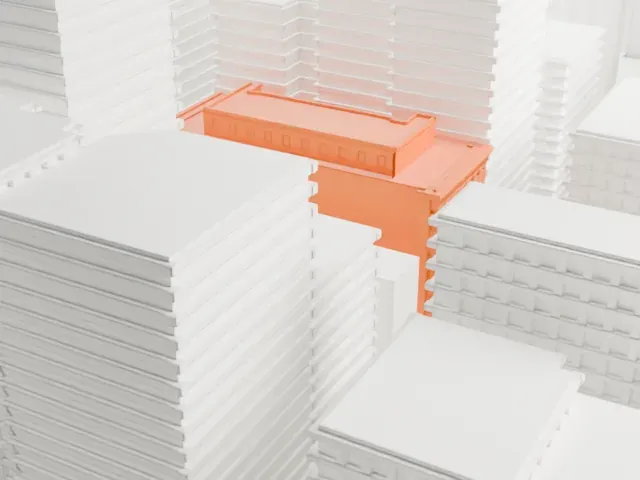 Martha Washington Hotel model, East view