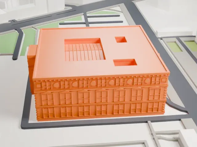 Martin-Gropius-Bau model, East view