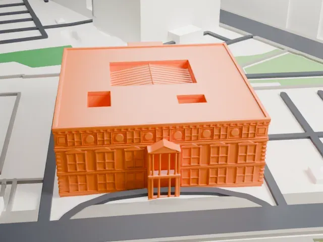 Martin-Gropius-Bau model, North view